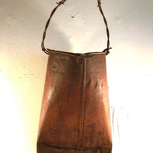 6658 VTG Rusty Tin Wall Pocket Front Door Rusty Crusty Interior Exterior